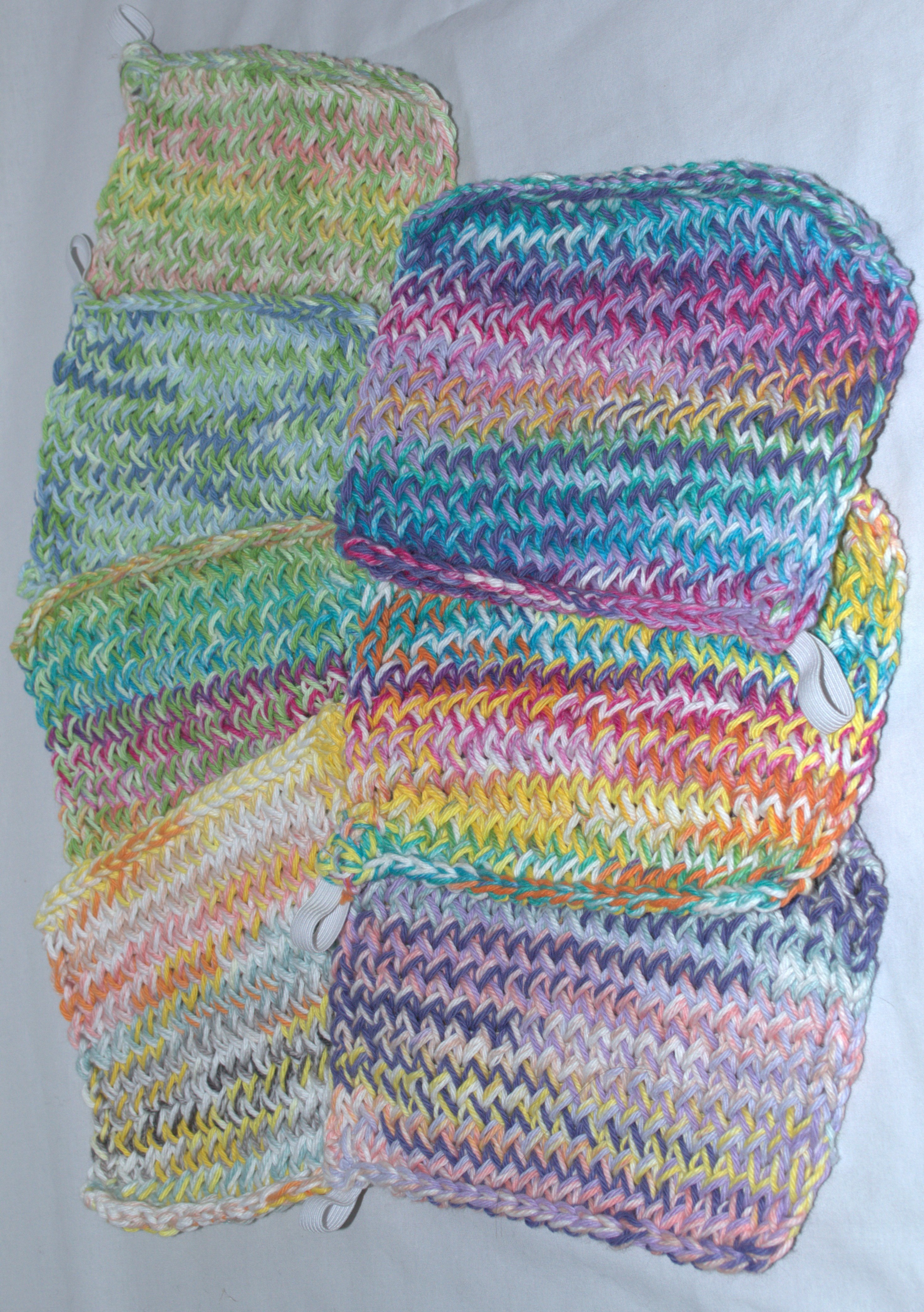 Bright colored Dish Cloths